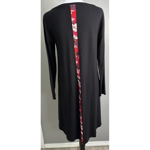 Matilda Jane Dress Black Long Sleeve Sheath A-line Casual Stretch MIDI Size M - Picture 3 of 6